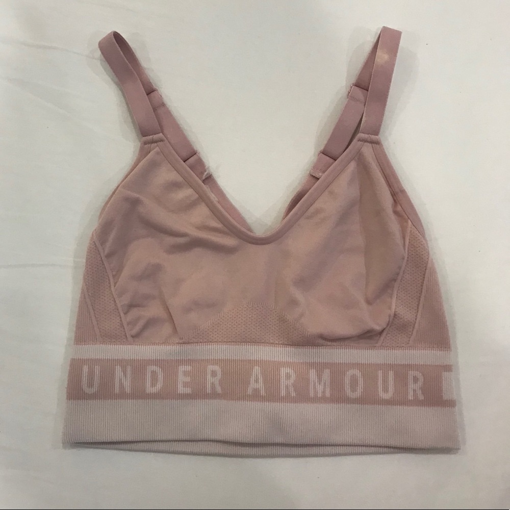Powder Pink Under Armour Sports Bra